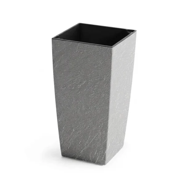 Горщик для квітів Plastkon ELIOT Stone 30×58 см, 11 л (сірий)