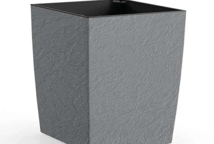 Вазон Plastkon ELIOT Stone 25x25 см, 4 л (сірий)
