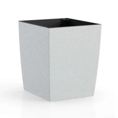 Вазон Plastkon ELIOT Stone 30x30 см, 5.8 л (білий)
