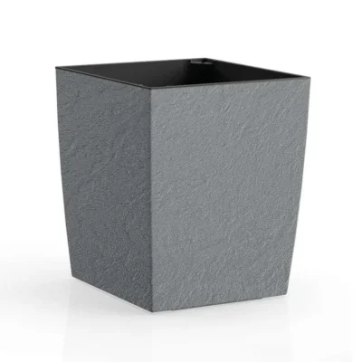 Вазон Plastkon ELIOT Stone 30x30 см, 5.8 л (сірий)