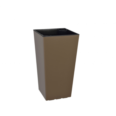 Горщик для квітів Plastkon ELISE 20x36 см, 3.4 л (сіро-коричневий)
