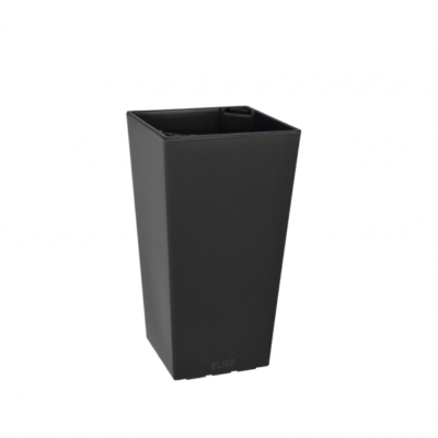 Вазон для квітів Plastkon ELISE 20x36 см, 3.4 л (антрацит)